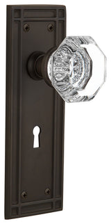 Double Mission Plate With Waldorf Knob, Oil-Rubbed Bronze
