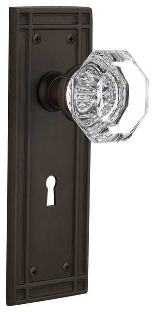 Double Mission Plate With Waldorf Knob, Oil-Rubbed Bronze