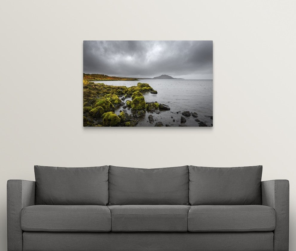 "Iceland Landscape" Wrapped Canvas Art Print, 48"x32"x1.5"