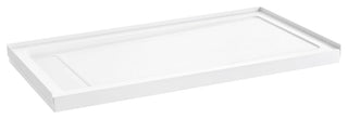 Ove Decors Erika Shower Base Rectangle, White, 60 in.x 32 in., Side Drain