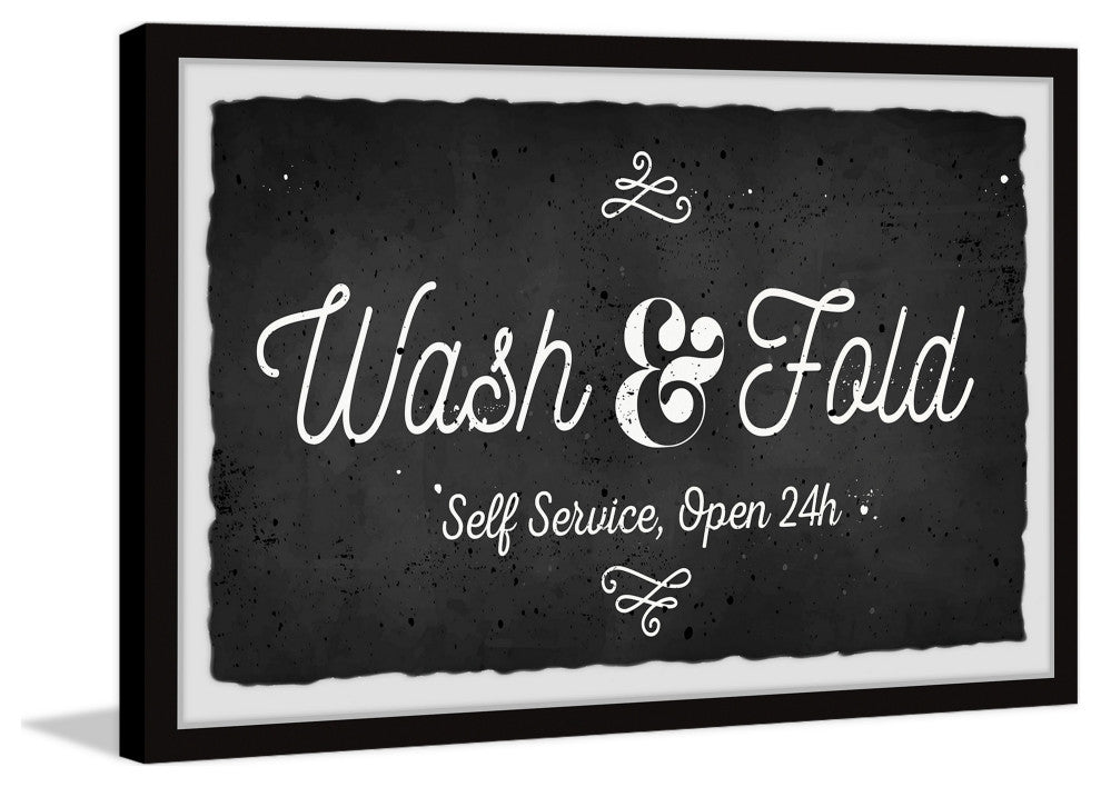"Wash and Fold" Framed Painting Print, 36x24