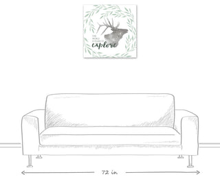 Yours To Explore Elk 24x24 Canvas Wall Art
