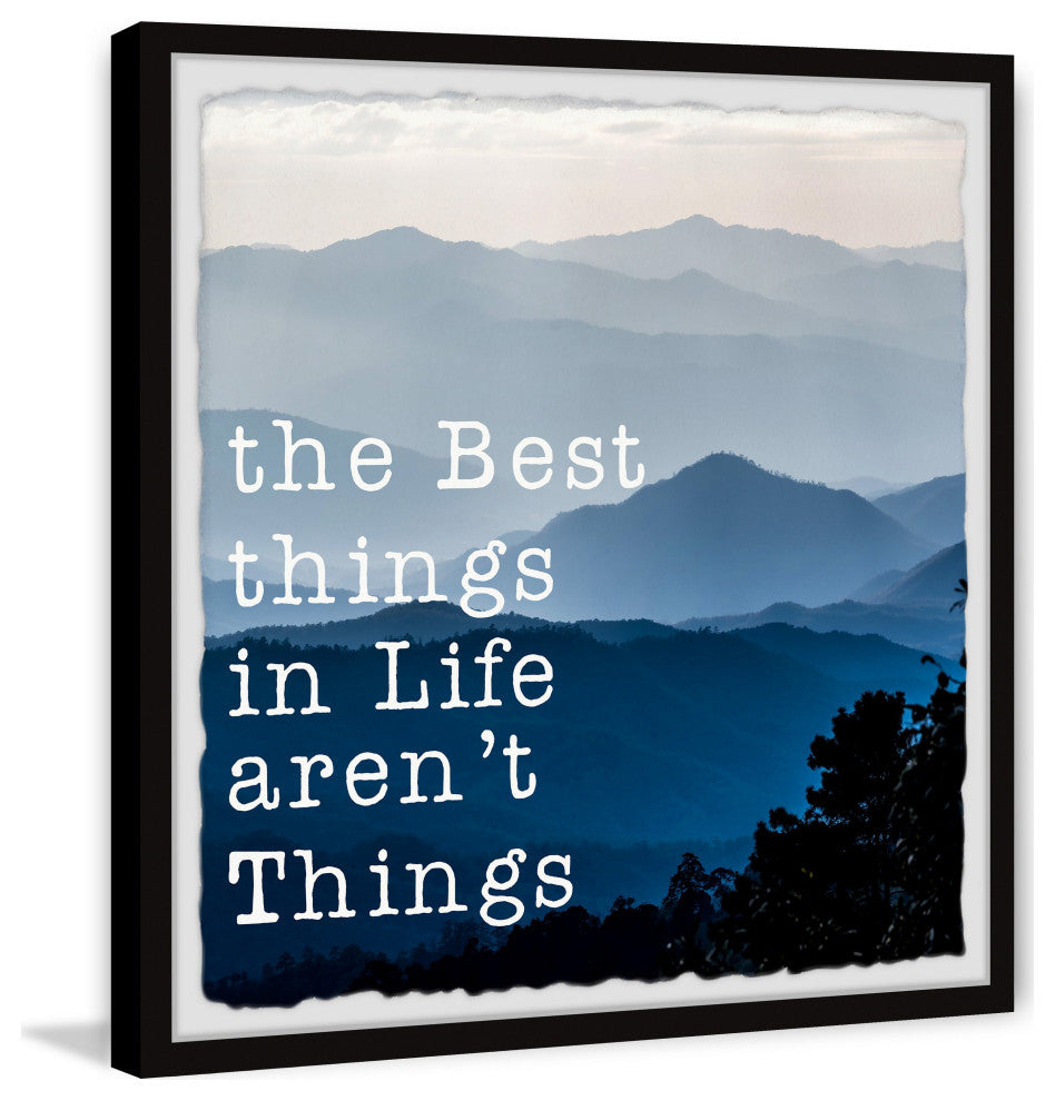 "Best Things in Life" Framed Painting Print, 24x24