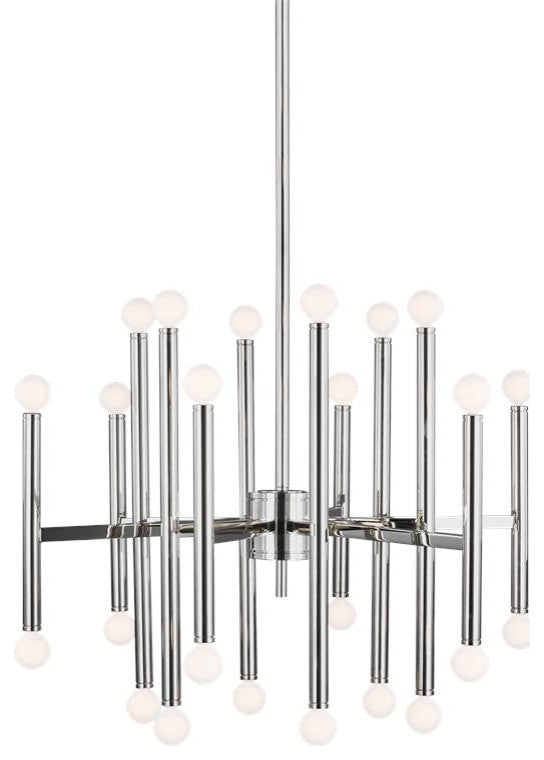 Generation Lighting, TC10624PN, Large Chandelier, Polished Nickel
