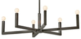 Hinkley Lighting 45048 Ezra 6 Light 36"W Chandelier - Black Oxide