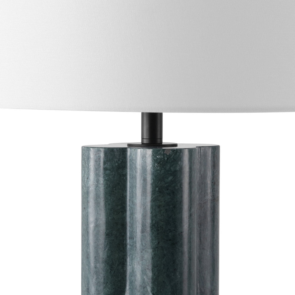 Safavieh Couture Tolliver Marble Table Lamp, Dark Green/White
