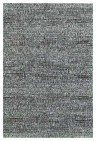 Oriental Weavers Atlas Collection Blue/ Grey Solid Indoor Area Rug 7'10"X10'10"