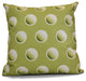 Dip Dye Dots Pillow, Green, 18"x18"