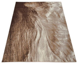 MACHINE MADE HEATSET POLYPROPYLENE AREA RUGS -Beige Color,Abstract Design, [Rectangle] 4'4''x6'4''
