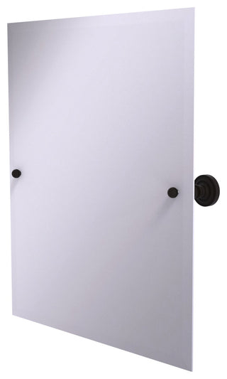 Frameless Tilt Mirror with Beveled Edge, Oil Rubbed Bronze