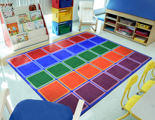Kid Essentials Rug, Blocks Abound, Primary, 7'8"x10'9"