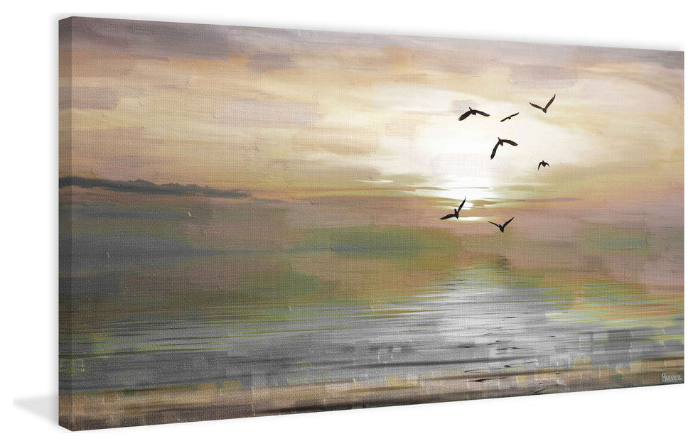 "Hyman" Painting Print on Wrapped Canvas, 36"x18"