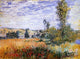 Claude Oscar Monet Landscape at Vetheuil, Gallery Wrapped Canvas, 21"x28"