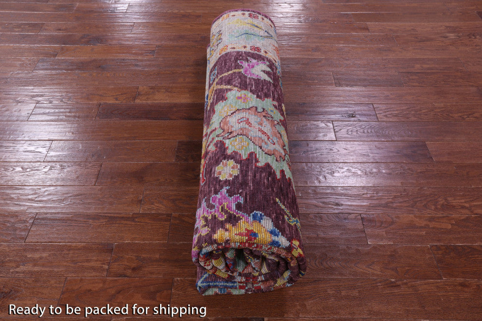 9' 1" X 11' 11" Turkish Oushak Handmade Rug - Q14852