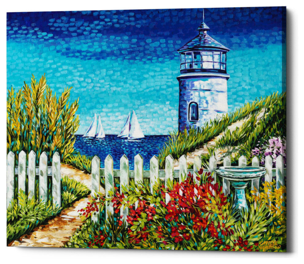 Lighthouse Retreat I' by Carolee Vitaletti Giclee Canvas Wall Art, 18"x16"