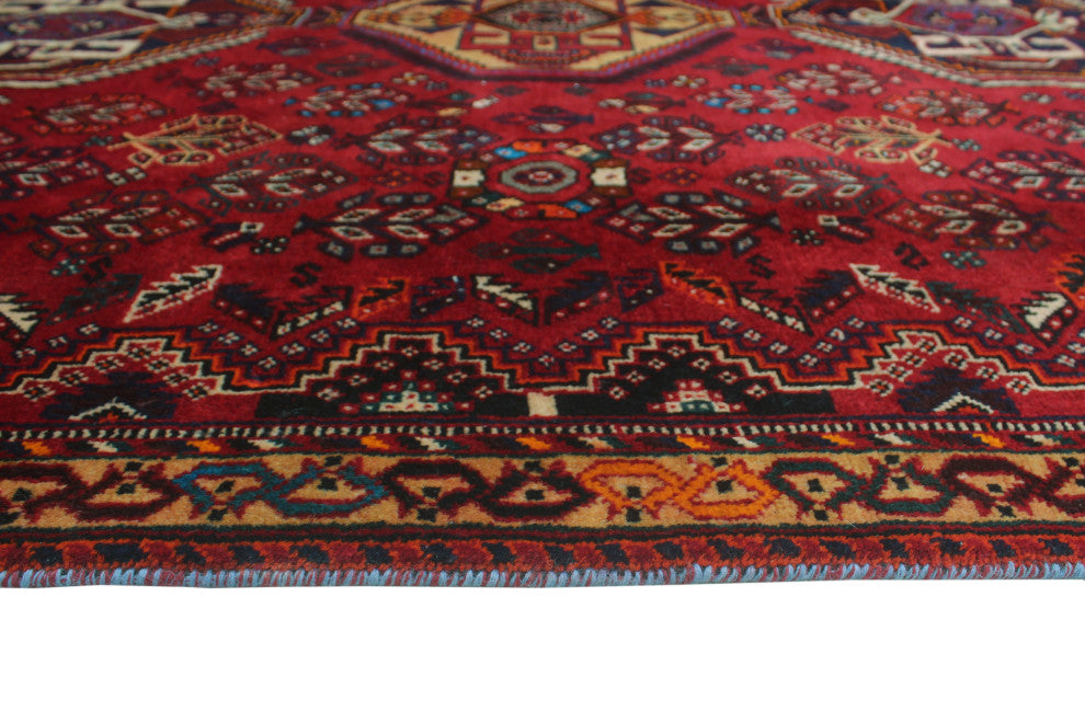 Fine Vintage Distressed Temor Red Rug