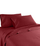 600 Thread Count 100% Cotton Stripe Sheet Set, Burgundy, King