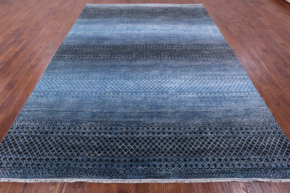 Savannah Grass Hand Knotted Wool Rug 8' 11" X 12' 0" - Q13244