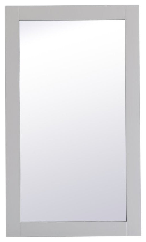 18" Contemporary Grey-Light Vanity Mirror