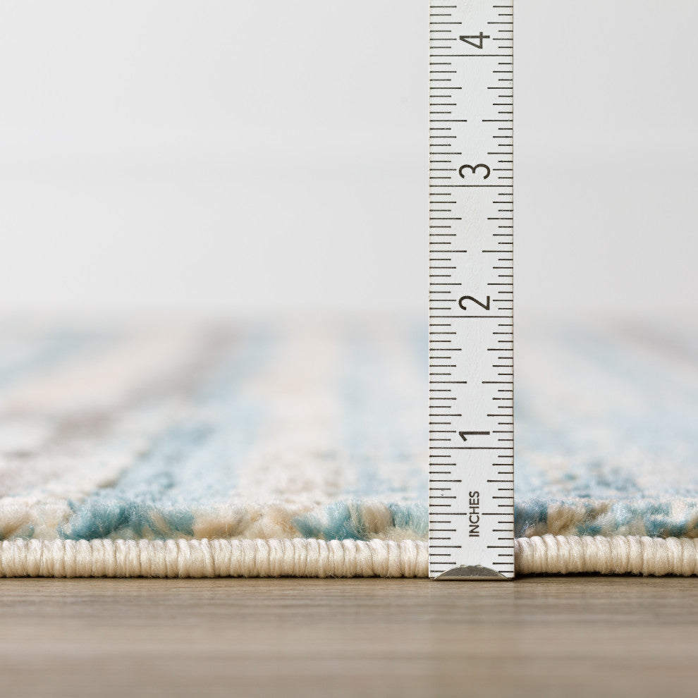 Dalyn Karma KM8 Blue 3'3" x 5'1" Rug