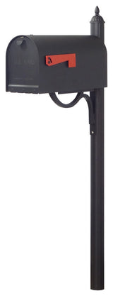 Titan Aluminum Curbside Mailbox and Richland Mailbox Post