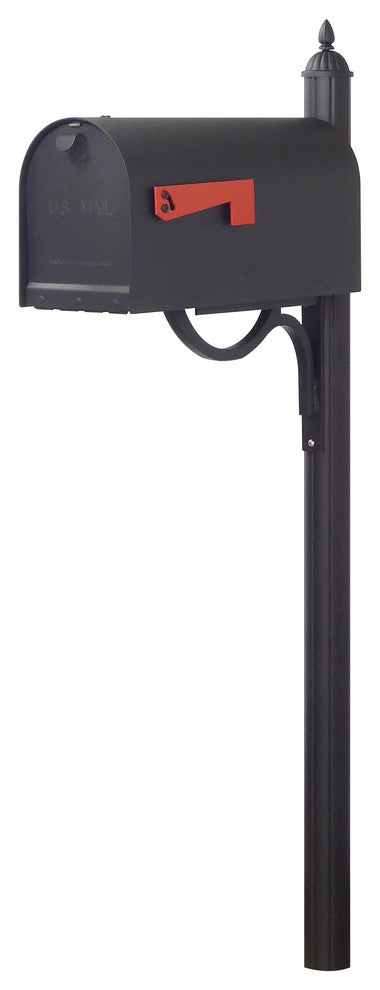 Titan Aluminum Curbside Mailbox and Richland Mailbox Post