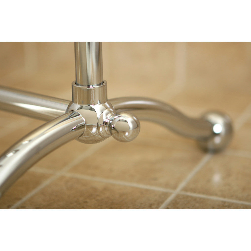 Kingston Brass Pedestal Towel Rack, Polished Chrome