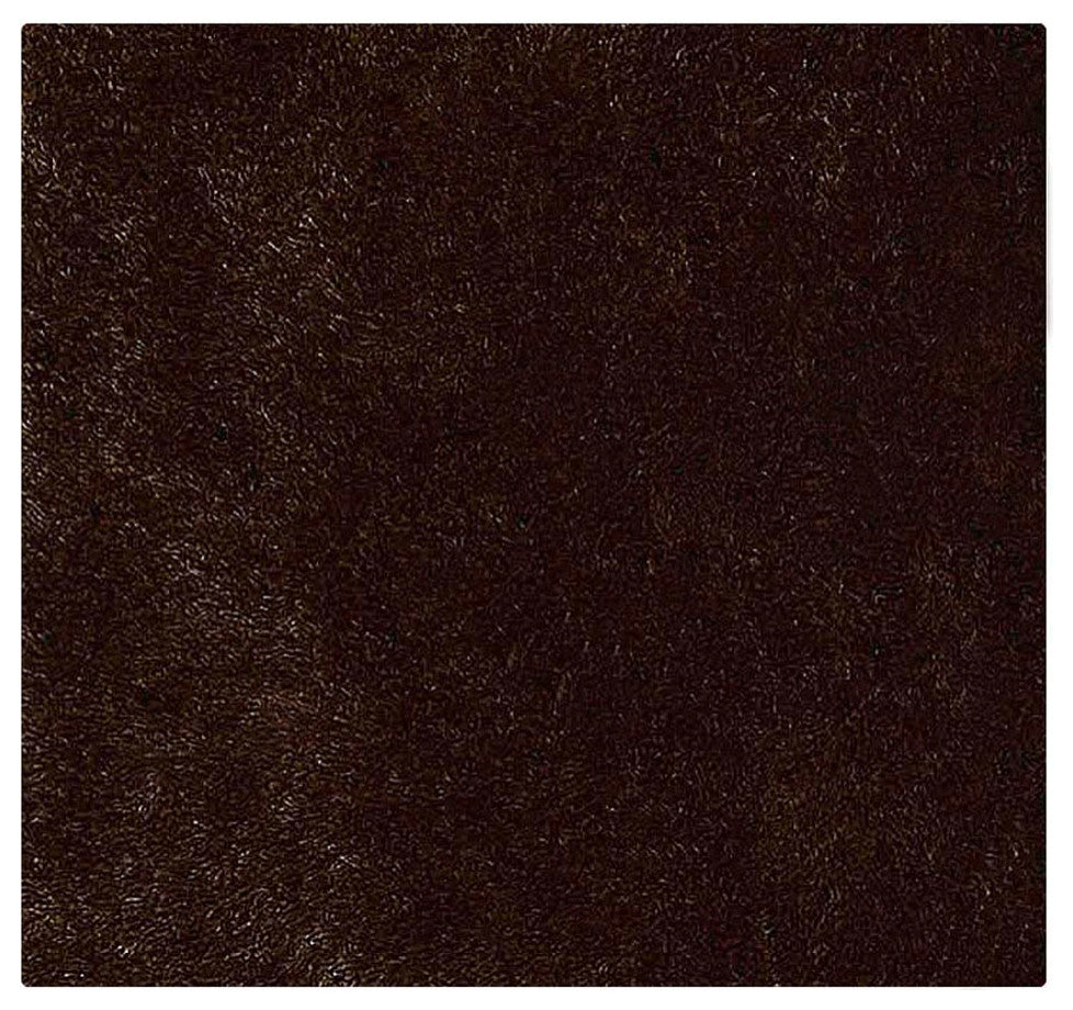 HAND TUFTED SHAG POLYESTER ECO-FRIENDLY AREA RUGS -Brown Color, Solid Design
