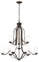 Sea Gull Emmons 9-Light Chandelier Bronze