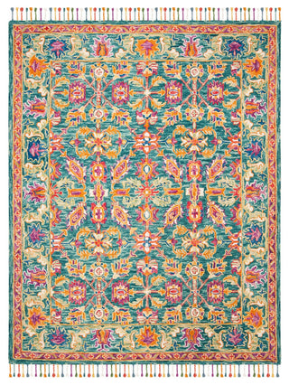 Safavieh Aspen Apn113K Bohemian Rug, Turquoise/Purple, 7'0"x7'0" Square