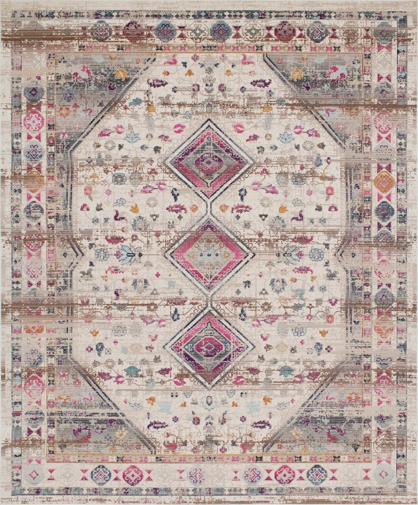 Noori Rug Low-Pile Greg Ivory/Pink Rug