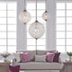 Allesandria 3-Light Crystal Chandelier Large by Kosas Home