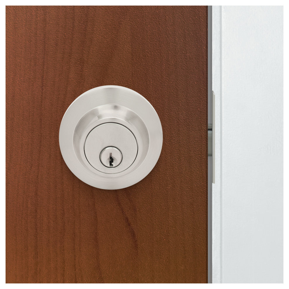 Nuk3y Thor Deadbolt, Satin Nickel, Single Cylinder