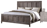 Olive Raised Panel Platform Bed, Oak, Queen