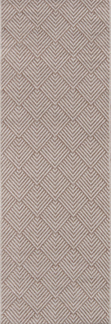 Como COM-3 Indoor Outdoor Rug, Beige, 2'x10' Runner