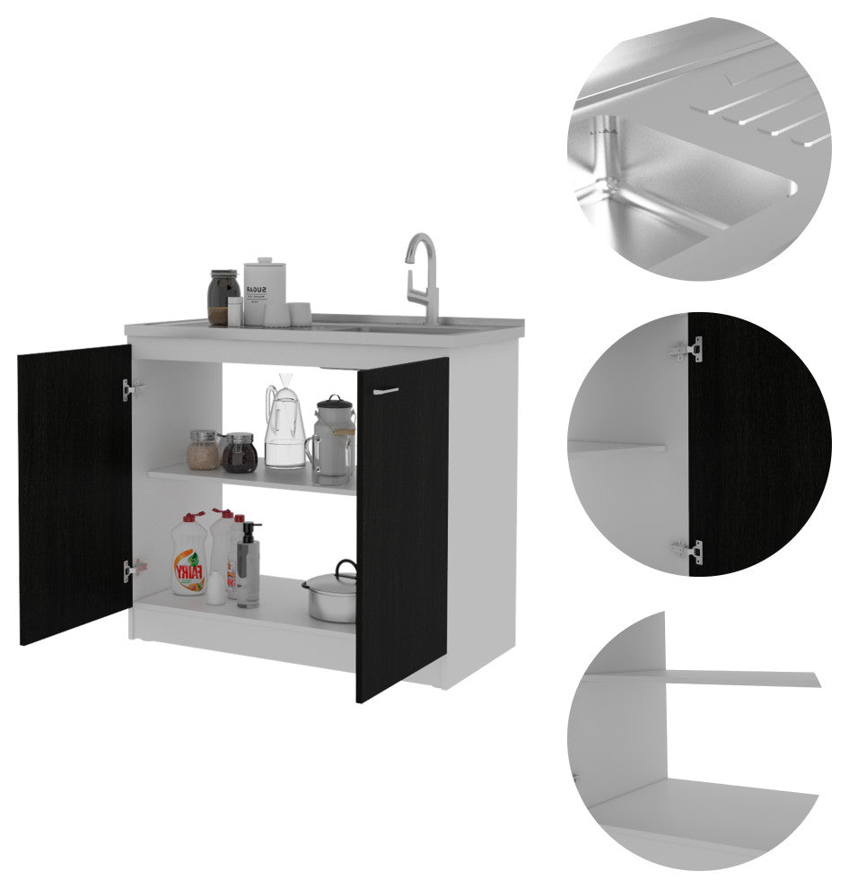 DEPOT E-SHOP Salento Utility Sink With Cabinet