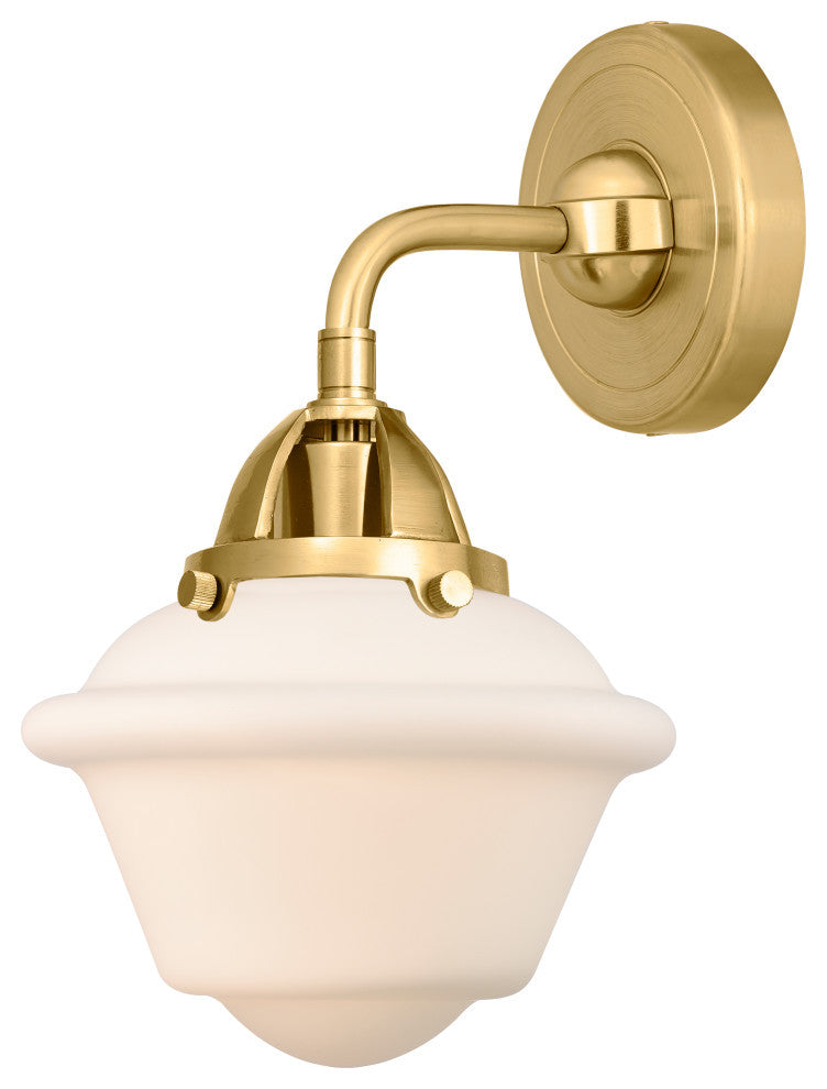 Innovations 288-1W-SG-G531 Oxford 1 Light 7.5" Sconce, Satin Gold