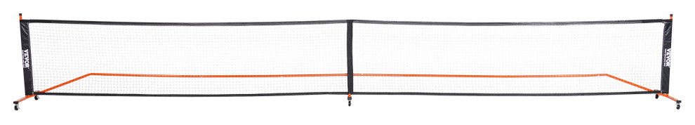 VEVOR 22FT Regulation Size Portable Pickleball Net System with Balls Wheels