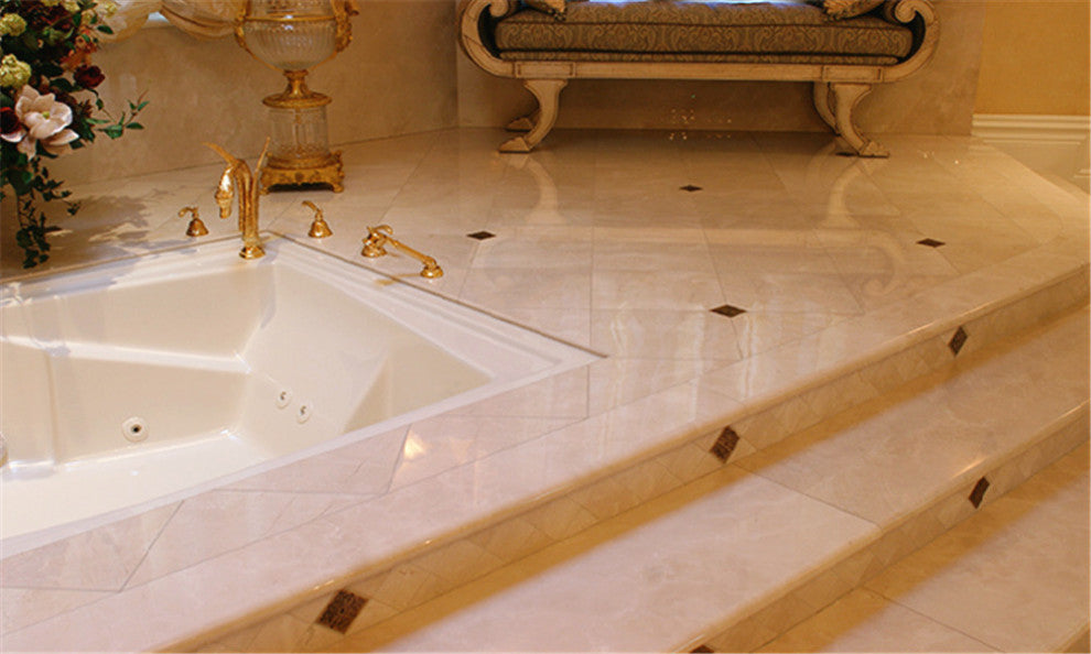 Crema Marfil Beige Marble 12x12 Tile Polished, 100 sq.ft.