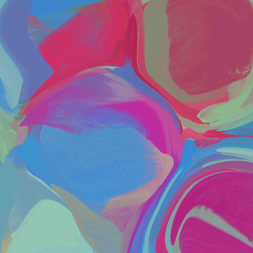 "Shades of Blue" Painting Print on Canvas by Irena Orlov