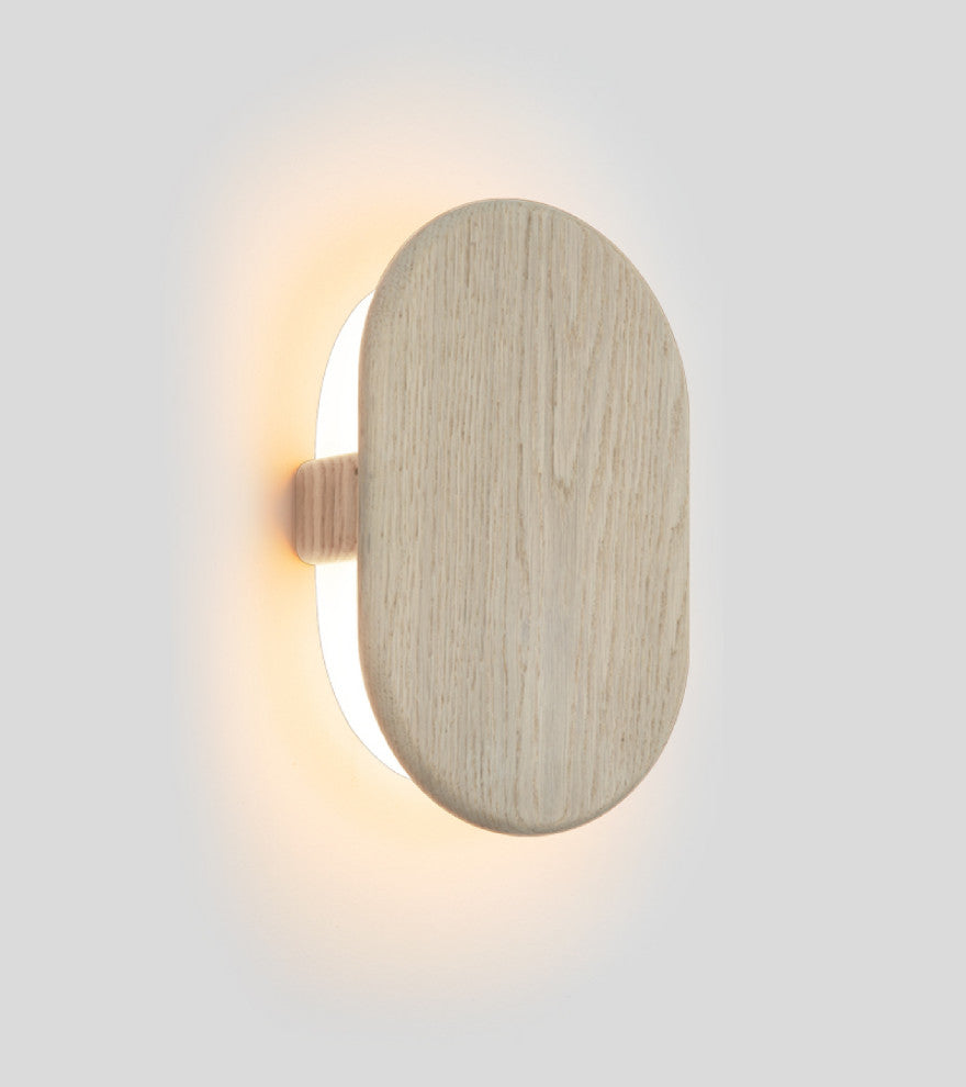 Tempus LED Sconce, White Washed Oak, Color Temperature - 2700k