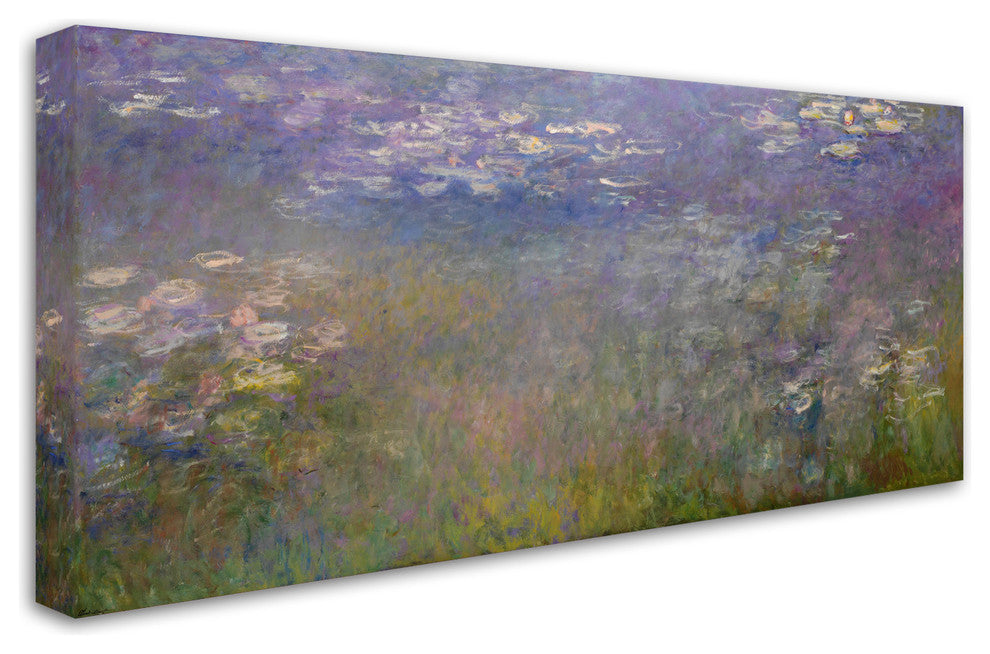 Monet 'Water Lillies 2' Canvas Art, 47 x 24