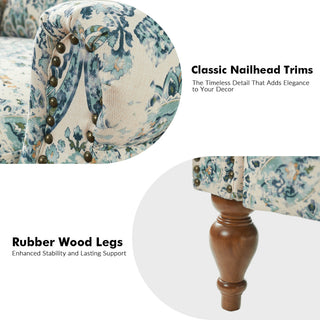 30.5" Manual Recliner Set of 2, Blue