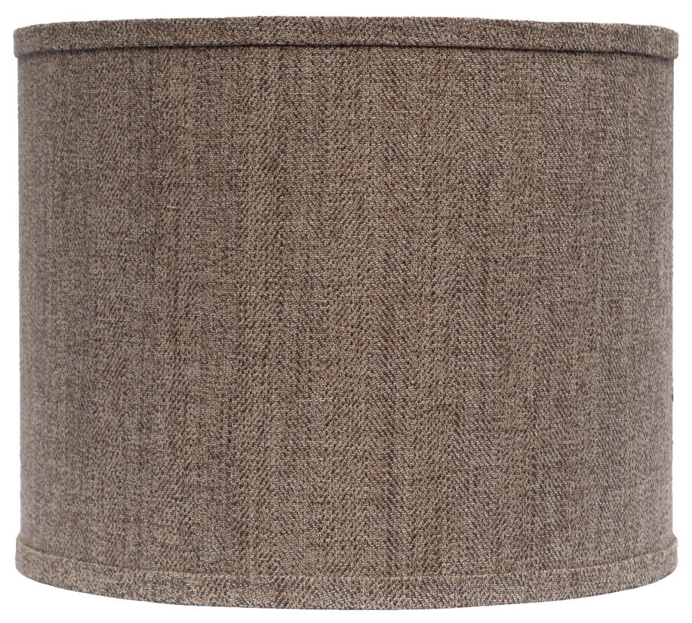 Rustic Maple Brown Herringbone Tweed Table Lamp