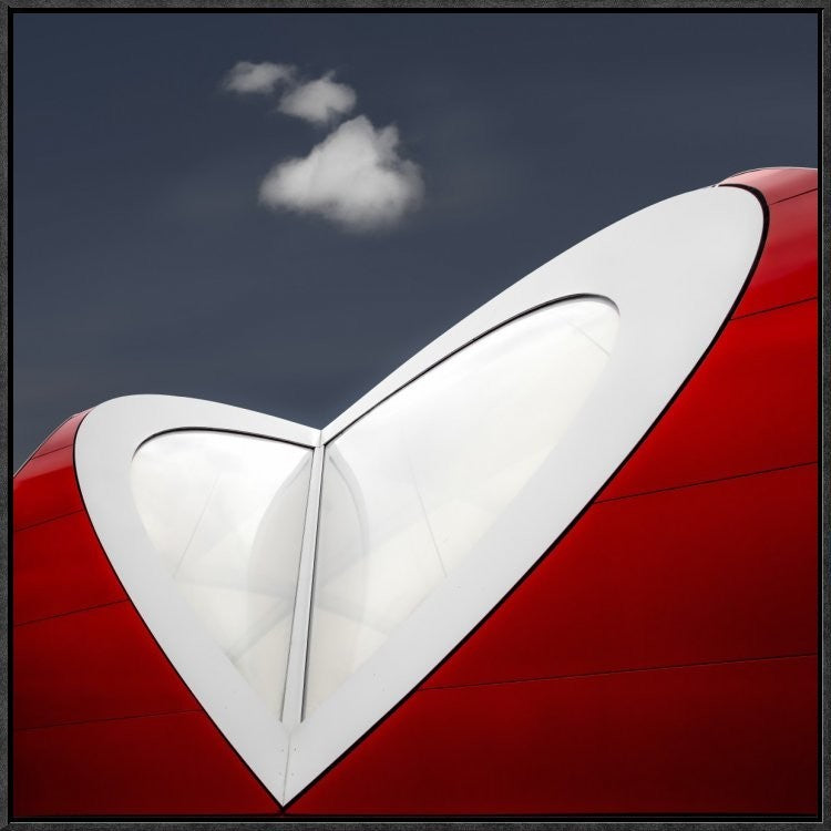 "Wondering Heart" Framed Canvas Giclee by Marc Huybrighs, 25x25"