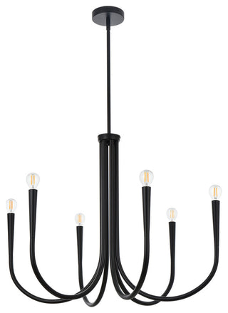 Living District Layne 30" Chandelier in Black