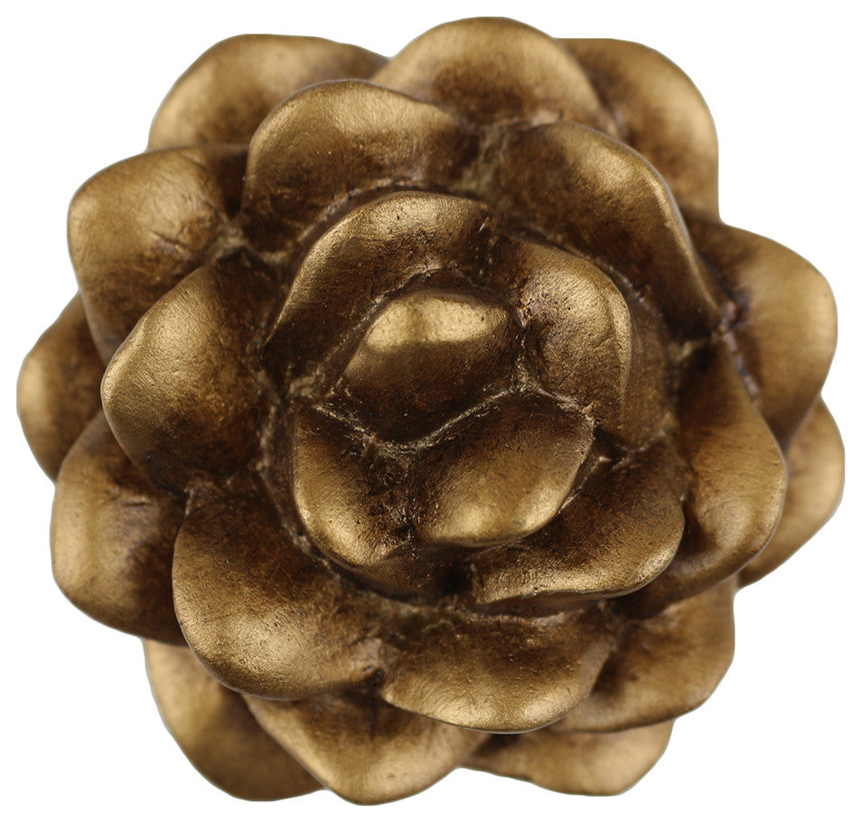 Set of 2 Pinecone Drapery Medallion Holdback, Renaissance Gold