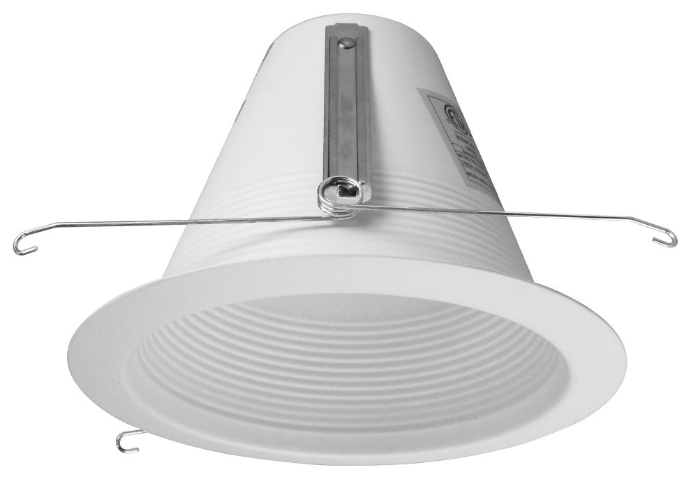 6 in. Airtight Recessed Cone Baffle Trim, Fits 6 inch Housings, White, Dry Location Rated
