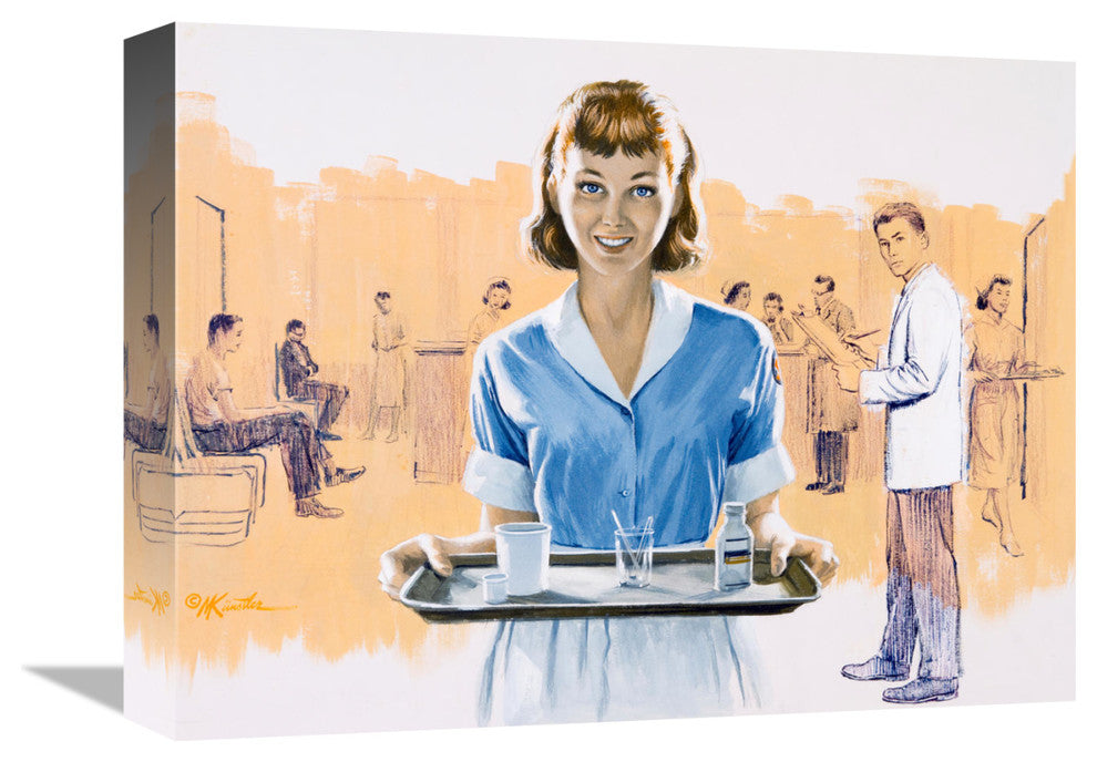 "Susan, Hospital Aide" Stretched Canvas Giclee by Mort Kunstler, 16"x12"