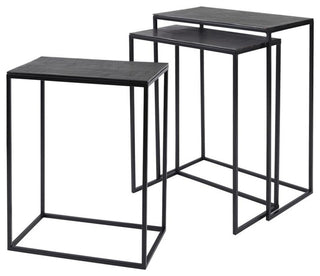 Uttermost Coreene 3-Piece Iron and Aluminum Nesting Table Set in Bronze
